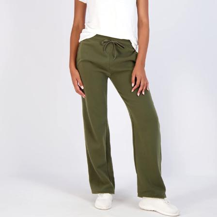 Dam Dragsko Elastisk Midja Raka Ben Bottom Pocket Byxor