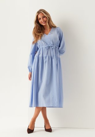 BUBBLEROOM - Cotton Dress - Light blue