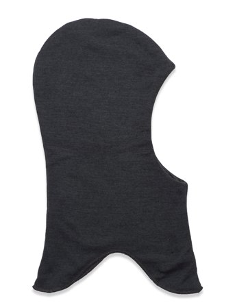 Wool Fullface - Solid W. Windstop Black Mikk-line