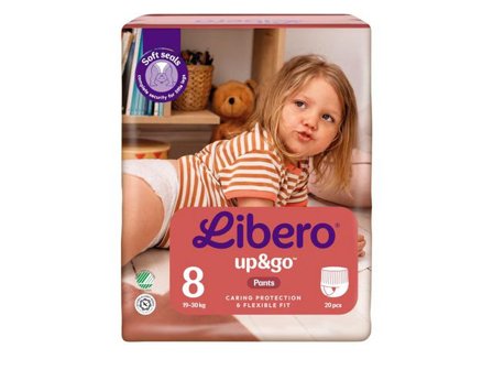 LIBERO Blöja Up&Go 8 S4 19-30kg 20/fp - Lyreco - Sjukvård och omsorg - Hygien - Barnblöjor