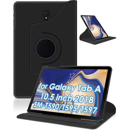 Hot Case Kompatibelt med Samsung Galaxy Tab A 10.5 tum -T590/T595 Ultratunt Slim Skyddsfodral med 360 Graders Ställfunktion