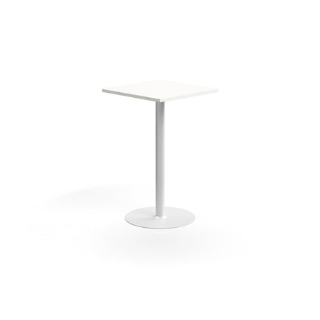 Bar table VERTICUS, 700x700x1100 mm, white