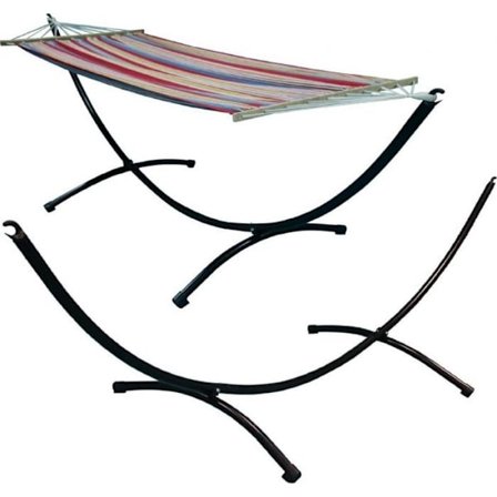 Hamac Saska trädgård STRUKTUR FÖR HAMAK AV METALL 295 x 95 x 100 CM 150 KG