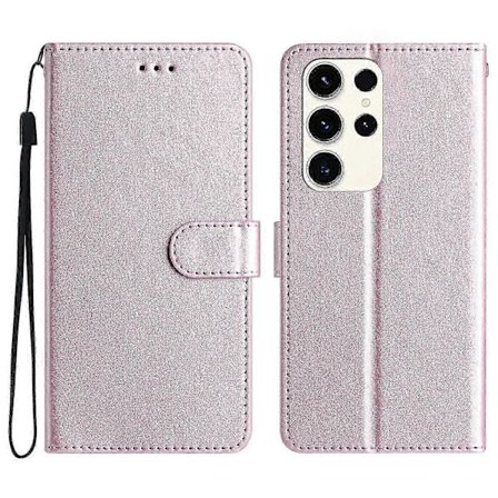 Galaxy S25 Ultra Lommeboketui med Magnetisk Lås - Lær Folio Deksel for Telefonbeskyttelse