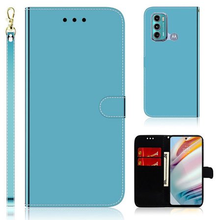 Mirror Motorola Moto G40 Fusion / Moto G60 Läppäkotelo - Sininen