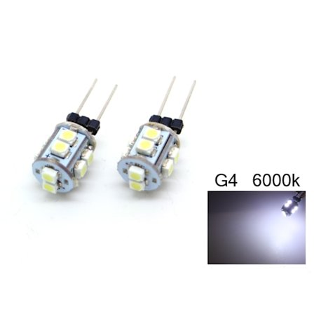 G4 0,5w 2-pack 6000K Led lampa G-4 till husvagn bil husbil båt