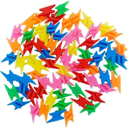 72 stk. Farverige Cykeleger Perler Assorterede Farver Små Cykelhjul Eger Dekorationer, Cykelkomponenter og Dele