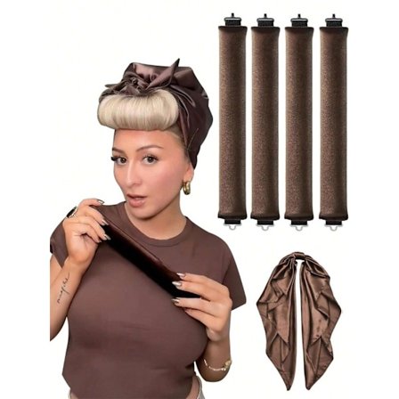 3 stk Heatless Hair Curlers - Hårruller til at krølle håret uden varme