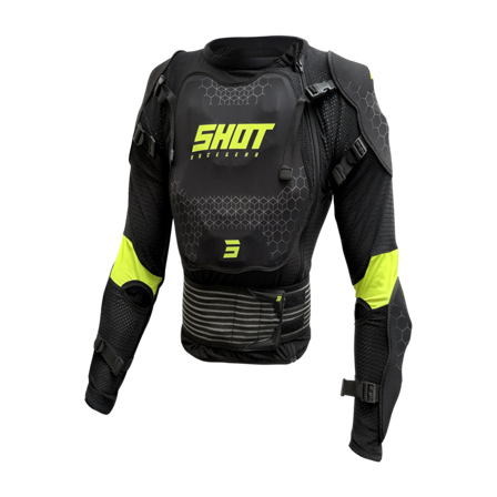 Gilet Protettivo Cross Bambino Shot Optimal 2.0 Nero/Giallo Neon L