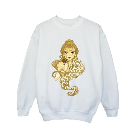 Disney Girls Beauty And The Beast Never Judge Sweatshirt 5-6 År