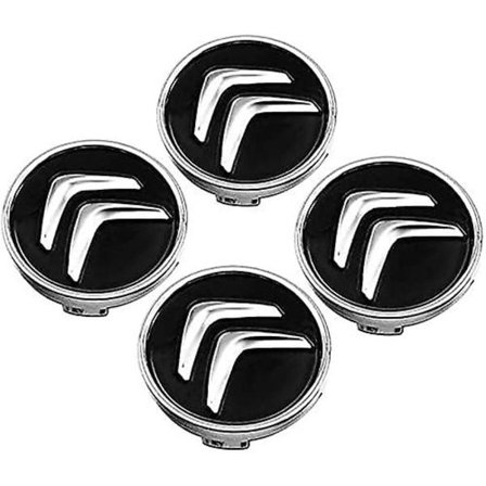 4 stk. hjulkapsler til Citroen C4 Picasso C3 Berlingo C5 X7 C2 C1 Ds3 Zx Xsara C8 Ds Ds4 60mm fælg centerkapsler med badge