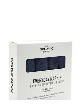 Everyday Napkin Home Textiles Kitchen Textiles Napkins Cloth Napkins Blå The Organic Company
