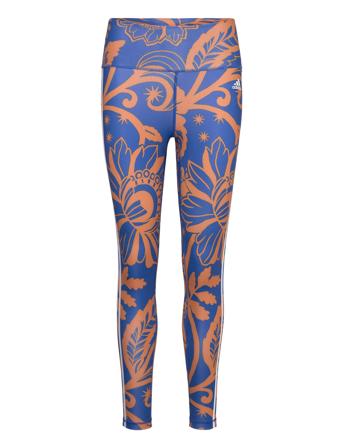 Farm Leggings Running/training Tights Blå Adidas Performance*Betinget Tilbud