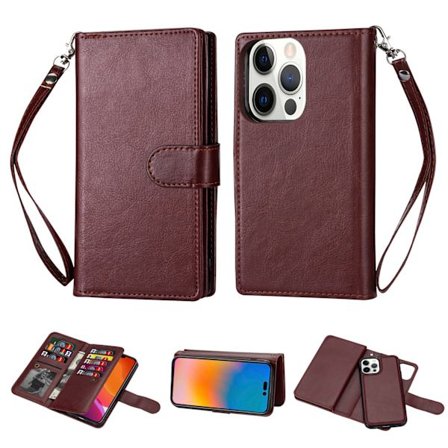 Stilrent 9-Kort Pl nboksfodral - iPhone 14 Pro Max