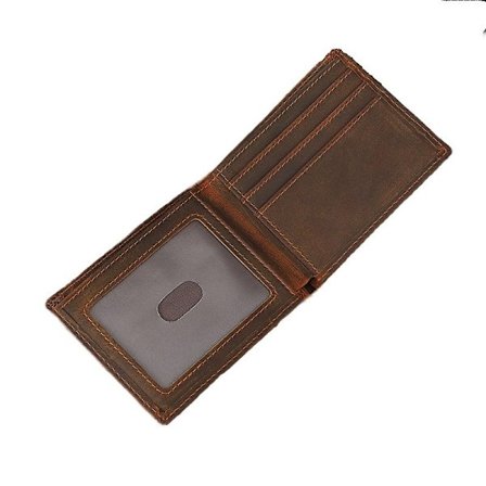 Herre pung horisontal kortholder pung første lag koskind herre taske (1 stk)