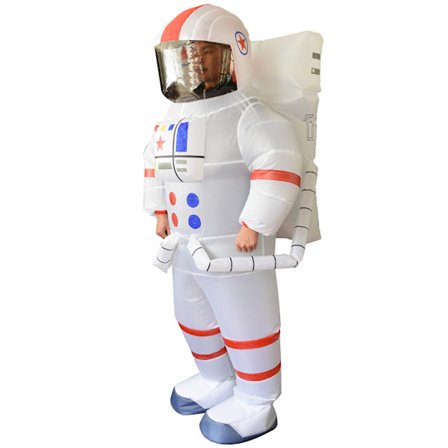 Halloween kostume sjov blå haj oppustelig kostume tegneserie dukke oppustelig astronaut