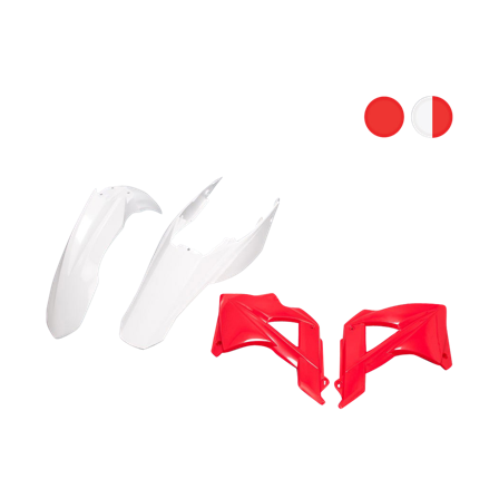 Kit Plastiche Rtech Rosso-Bianco - Gas Gas EC 450F 2011-2013