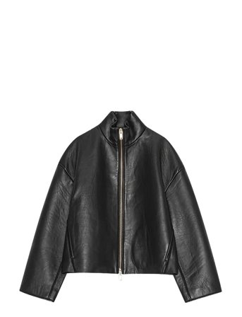 REMAIN Birger Christensen | Bonded Leather Jacket | 42
