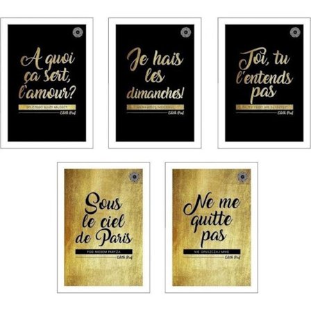 Anteckningsbok - loggbok Ziemia obiecana Anteckningsbok Terre Promise A5/60K fyrkantig Edith Piaf paljetter (10 stycken)