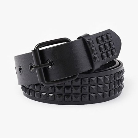 Svart, punkrock nitbälte - metall - män och kvinnor - punk goth