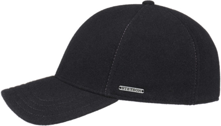 Stetson Baseball Cap Wool/Cashmere Black - Capser