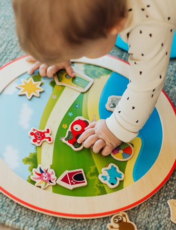 Babblarna Babblarna Magnettavla, Trä - Multi/patterned - 36CM DIAMETER