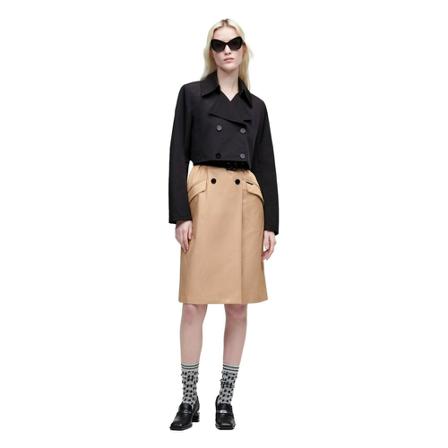 Karl Lagerfeld Two-tone transformable trench Frakke inbo, Dame Trenchcoat