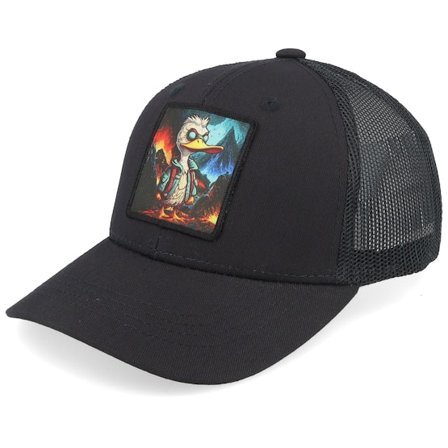 Kiddo Cap - Schwarz trucker Cap - Kids Vulcano Duck Space/Black Trucker @ Hatstore