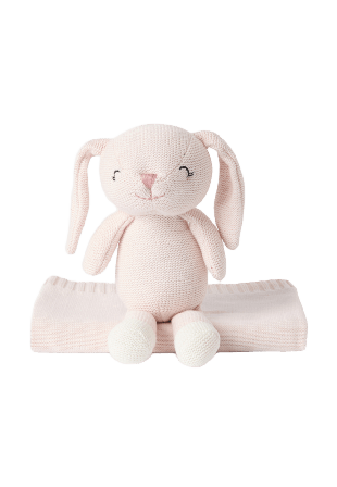 Koja Presentbox gosedjur + filt OLIVIA Bädda Rosa ONESIZE