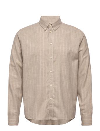 Desert Reg Stripe Shirt Paita Rento Casual Beige Les Deux