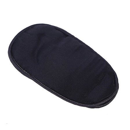 Voksen silke øjenklap briller til behandling af dovent øje, amblyopi og skelen (sort, sort)