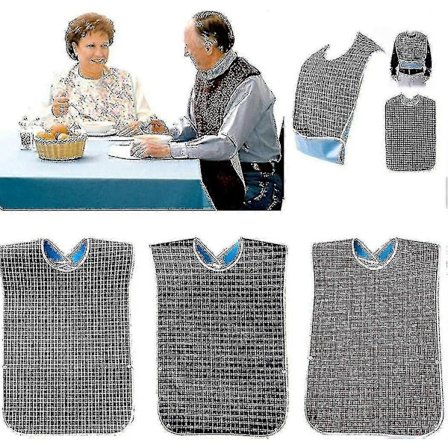 3 Pak Voksne Forklæder Med Smulefang - Vaskbar Voksen Spiseforklæde, Stor Voksen Bedste Gave