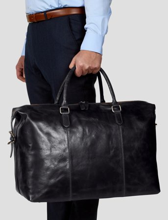 Howard London Weekend Bag Lawrence - Black - ONE SIZE