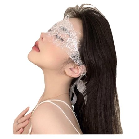 1 kpl Valkoinen Läpinäkyvä Pitsi Silmänaamio Seksikäs Salaperäinen Side Naamio