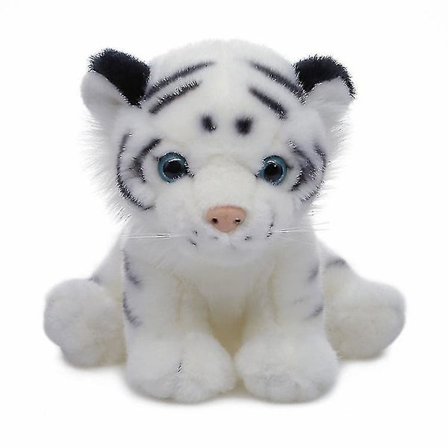 20 cm Hvid tiger plys legetøj