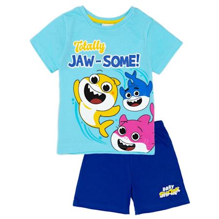 Baby Shark Boys Totally Jaw-Some! Kort Pyjamas Set 4-5 År Blå Blue 4-5 Years