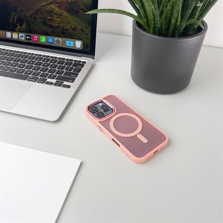 Magnetic Collection MagSafe iPhone 16 Plus-fodral - Rosa