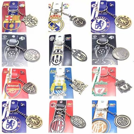 Fotball Metall Nøkkelring Minnegave Personlig Nøkkelring Anheng