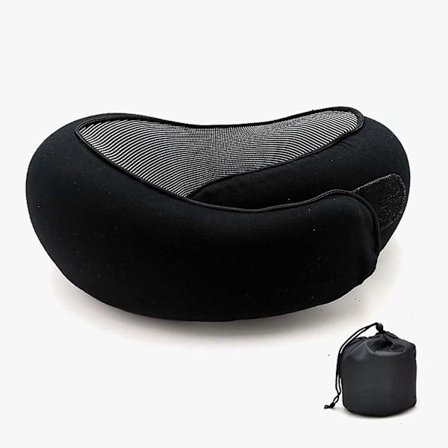 Nackkudde i Memory Foam, U-formad Resekudde, Nackstöd Huvudkudde