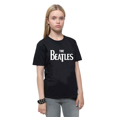 The Beatles Barn/Kids Drop Logo T-shirt 3-4 år Svart