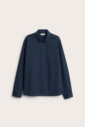 Kappahl | Prikkete skjorte | Mørkeblå