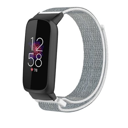 Nylonarmband Fitbit Luxe Grå