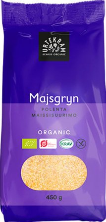 Urtekram Majsgryn Ø 500 g, Helse & Madvarer, Mel, Majsmel