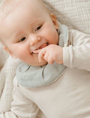 Fabelab Ruffle Bib 3-Pack - Under The Sea - Cream - ONE SIZE