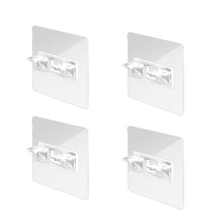 Hyllbärare Fästen För Hyllplan 4-pack Transparent