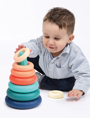 Ludi Stacking Tower - Multi/patterned - ONE SIZE