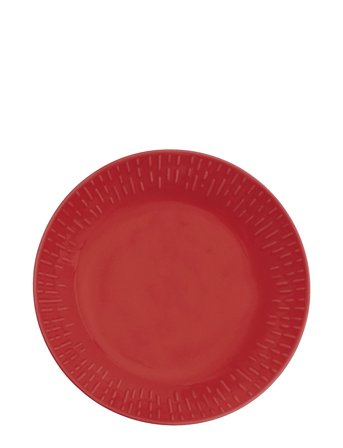 Confetti Pasta Plate W/Relief 1 Pcs Giftbox Red Aida