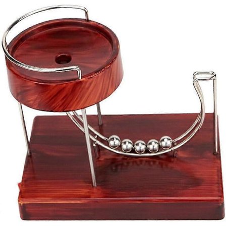 Science Ki-netisk Kunst Evighedsmaskine, Perpetual Motion Dynamics Kunstdekoration, Science Fysik Gadget Kontor Hjem Bordindretning, Vinrød