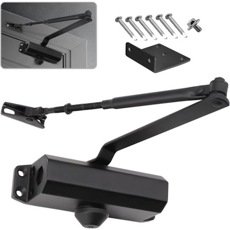 Jousitoiminen automaattinen oven sulkija pidä auki -toiminnolla