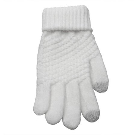 Stickade damhandskar / vantar m touch - Flera färger